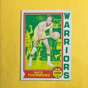 1974-75 Topps NBA Nate Thurmond ,Golden State Warriors Hall of Famer card #105